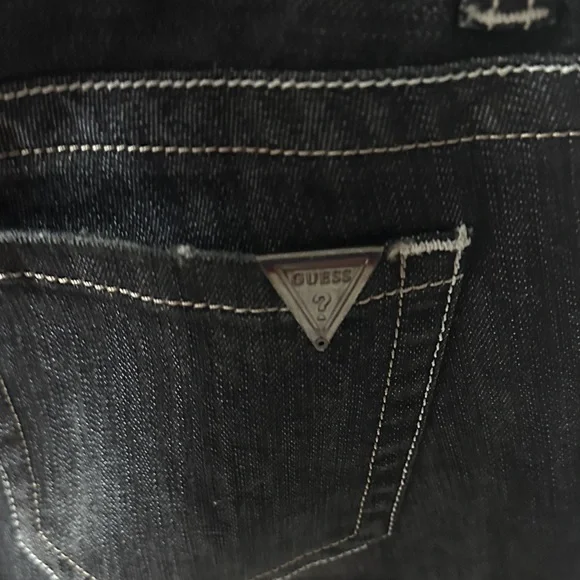 Guess Jeans Pismo Straight Leg Dark Wash Jeans for Women - Picture 5 of 7